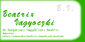 beatrix vagyoczki business card